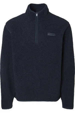 SELECTED Slhstorm Fleece High Neck Sweat Tops Sweat-shirts & Hoodies Fleeces & Midlayers Navy