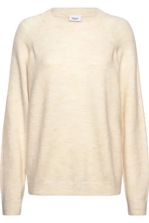 Saint Tropez Garbiesz Pullover Tops Knitwear Jumpers Cream