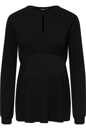ONLY Olmmalaya L/S O-Neck Top Jrs Tops Knitwear Jumpers Black