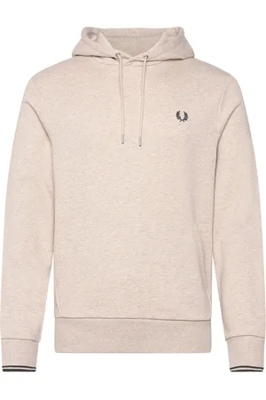 Fred Perry Tipped Hooded Sweatsh Tops Sweat-shirts & Hoodies Hoodies Beige