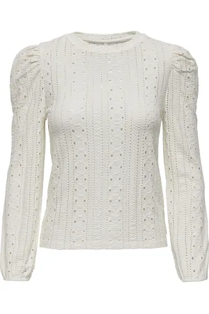 ONLY Olmjade L/S Cuff Top Jrs Tops T-shirts & Tops Long-sleeved White