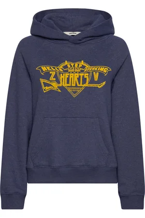 Zadig & Voltaire Georgy Pmo Hearts Designers Sweat-shirts & Hoodies Hoodies Blue