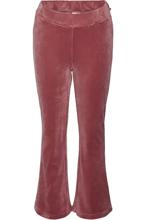 VERO MODA Vmathena Velvet Hw Flare Pant Jrs Girl Bottoms Trousers Red