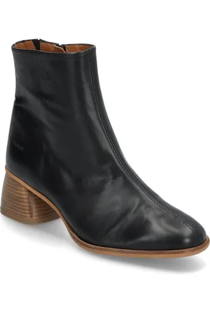 ANGULUS Boots - Block Heel With Zipper Shoes Boots Ankle Boots Ankle Boots With Heel Black