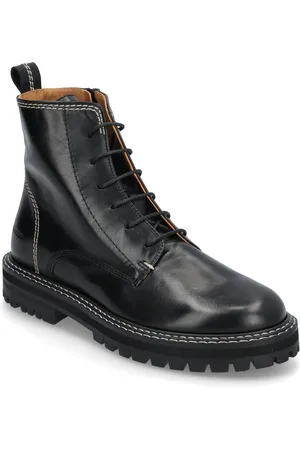ANGULUS Loafer Shoes Boots Ankle Boots Ankle Boots Flat Heel Black