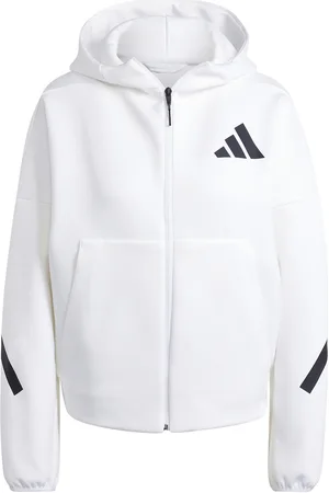 adidas W Z.n.e. Fz Sport Women Sport Clothing Sport Sweat-shirts & Hoodies Sport Hoodies White