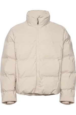 Lindbergh Cropped Seamless Puffer Jacket Vuorillinen Takki Topattu Takki Cream