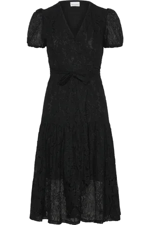 Noella Briston Dress Polvipituinen Mekko Black