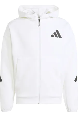 adidas M Z.n.e. Fz Sport Men Sport Clothing Sport Sweat-shirts & Hoodies Sport Hoodies White