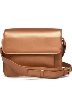 Hvisk Cayman Pocket Shiny Structure Bags Crossbody Bags Orange