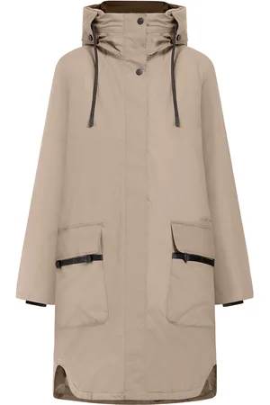 Didriksons Aiko Wns Parka Outerwear Parka Coats Beige
