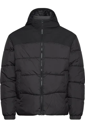 JACK & JONES Jjmoon Hood Puffer Vuorillinen Takki Topattu Takki Black Jack & J S