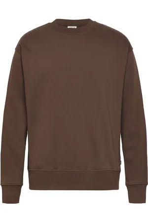 Solid Sdlenz Crew Sw Tops Sweat-shirts & Hoodies Sweat-shirts Brown