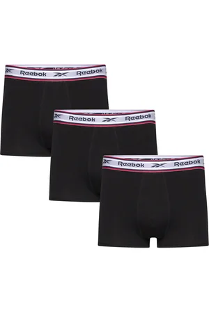 Reebok Mens Reebok Trunk Barlow 3Pk Bokserit Black