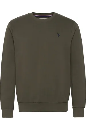U.S. Polo Assn. Uspa Sweat O Neck Adler Men Tops Sweat-shirts & Hoodies Sweat-shirts Khaki Green