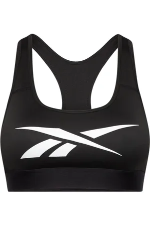 Reebok Womens Rbk Bra Top Racer Back Teres Sport Sport Clothing Sport Bras - All Black
