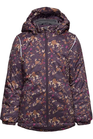 Mikk-Line Winter Jacket Aop Outerwear Jackets & Coats Winter Jackets Purple