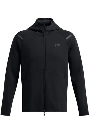 Under Armour Ua Unstoppable Flc Fz Hd Eu Sport Men Sport Clothing Sport Sweat-shirts & Hoodies Sport Hoodies Black