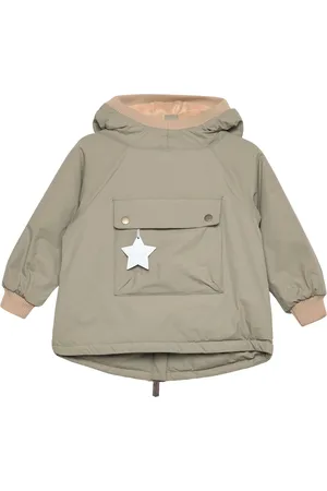Mini A Ture Matbabywen Fleece Lined Winter Anorak. Grs Outerwear Jackets & Coats Winter Jackets Green