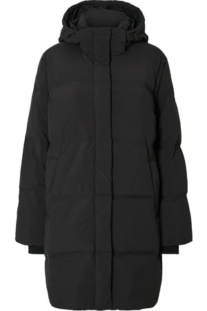 SELECTED Slfsofie-Rigga Redown Jacket Noos Topattu Pitkä Takki Black