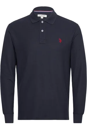 U.S. Polo Assn. Uspa Polo Ls Brett Men Tops Polos Long-sleeved Navy