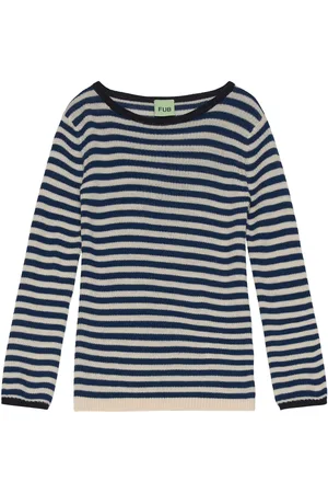 FUB Rib Blouse Tops Knitwear Pullovers Multi/patterned