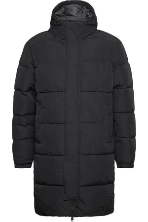 JACK & JONES Jjebradley Long Puffer Sn Vuorillinen Takki Topattu Takki Black Jack & J S