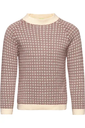 FUB Nordic Sweater Tops Knitwear Pullovers Pink