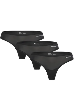 Reebok Womens Reebok Sports Thong Serena 3 Sport Sport Clothing Sport Underwear Sport Panties Black