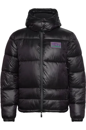 EA7 Jacket Vuorillinen Takki Topattu Takki Black