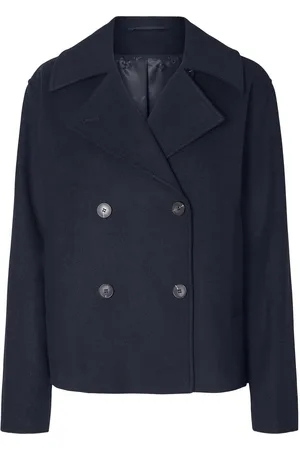 SELECTED Slfalma Short Wool Jacket Noos Villakangastakki Navy