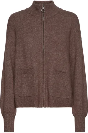FRANSA Frelvira Car 2 Tops Knitwear Cardigans Brown