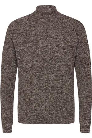 Only & Sons Onsfelip Life Reg 5 Twist High Neck Knit Tops Knitwear Round Necks Brown