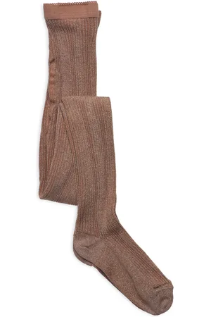 mp Denmark Celosia Glitter Tights Sukkahousut Brown