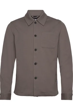 Lindbergh Superflex Overshirt Tops Overshirts Brown