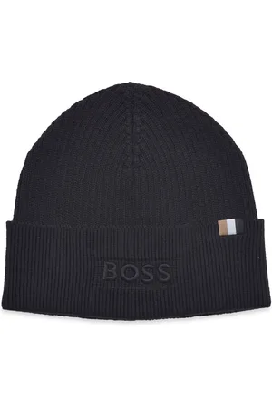 HUGO BOSS Magico_R_Hat Accessories Headwear Beanies Black