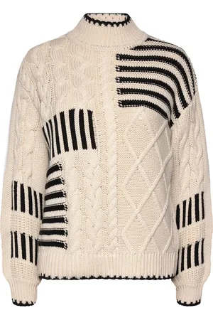 Object Objruby Re L/S Knit Pullover Cc1 Aw Tops Knitwear Jumpers Cream