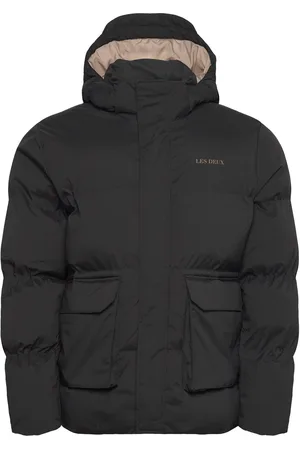 Les Deux Montreal Puffer Jacket Vuorillinen Takki Topattu Takki Black