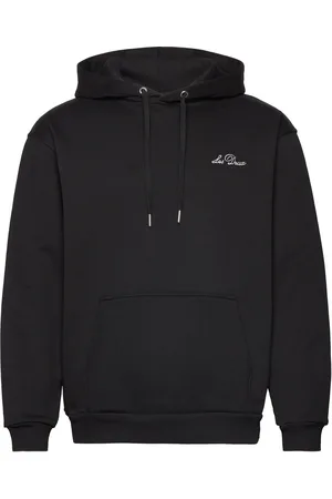 Les Deux Crew Hoodie Tops Sweat-shirts & Hoodies Hoodies Black