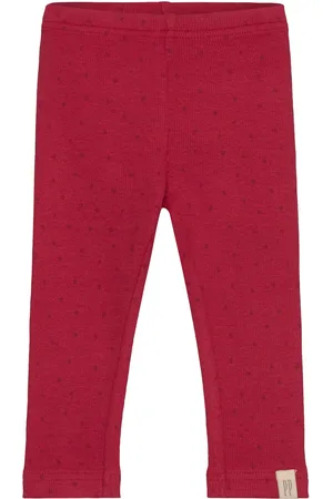 Petit Piao Legging Modal Dot Bottoms Leggings Red