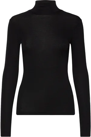 Lindex Turtleneck Top Wool Tops Knitwear Turtleneck Black