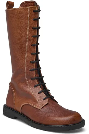 ANGULUS Boots - Flat - With Laces Shoes Boots Ankle Boots Laced Boots Brown
