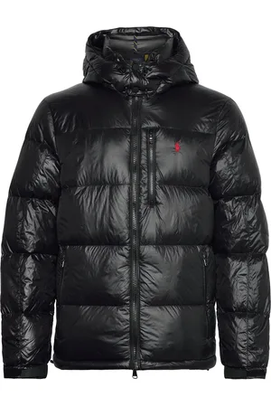 Ralph Lauren The Gorham Glossed Down Jacket Vuorillinen Takki Topattu Takki Black