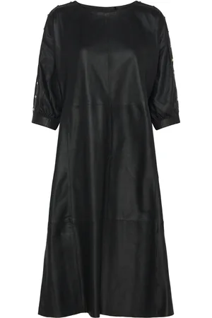 DEPECHE Pennydep Dress Polvipituinen Mekko Black