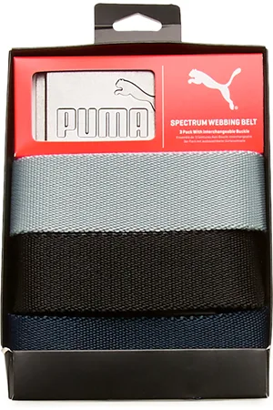 PUMA Web Belt Sport Belts Classic Belts Grey