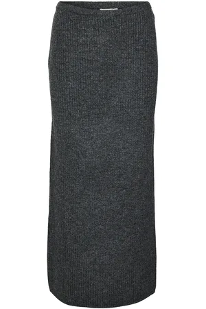VERO MODA Vmmay Hw Maxi Knit Skirt Vma Skirts Maxi Skirts Grey