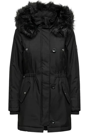 ONLY Onliris Fur Winter Parka Cc 2023 Otw Outerwear Parka Coats Black