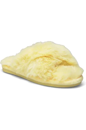 Hunkemöller Lily Fake Fur Slipper Aamutossut Tohvelit Yellow