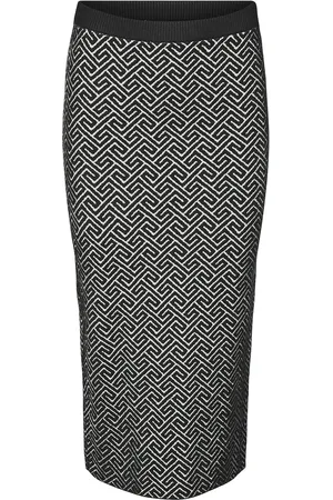 VERO MODA Vmaria Art Nw Pencil Skirt Ga Skirts Knee-length & Midi Skirts Black