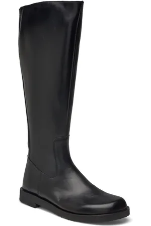 ANGULUS Booties - Flat - With Elastic Korkeavartiset Saapikkaat Black